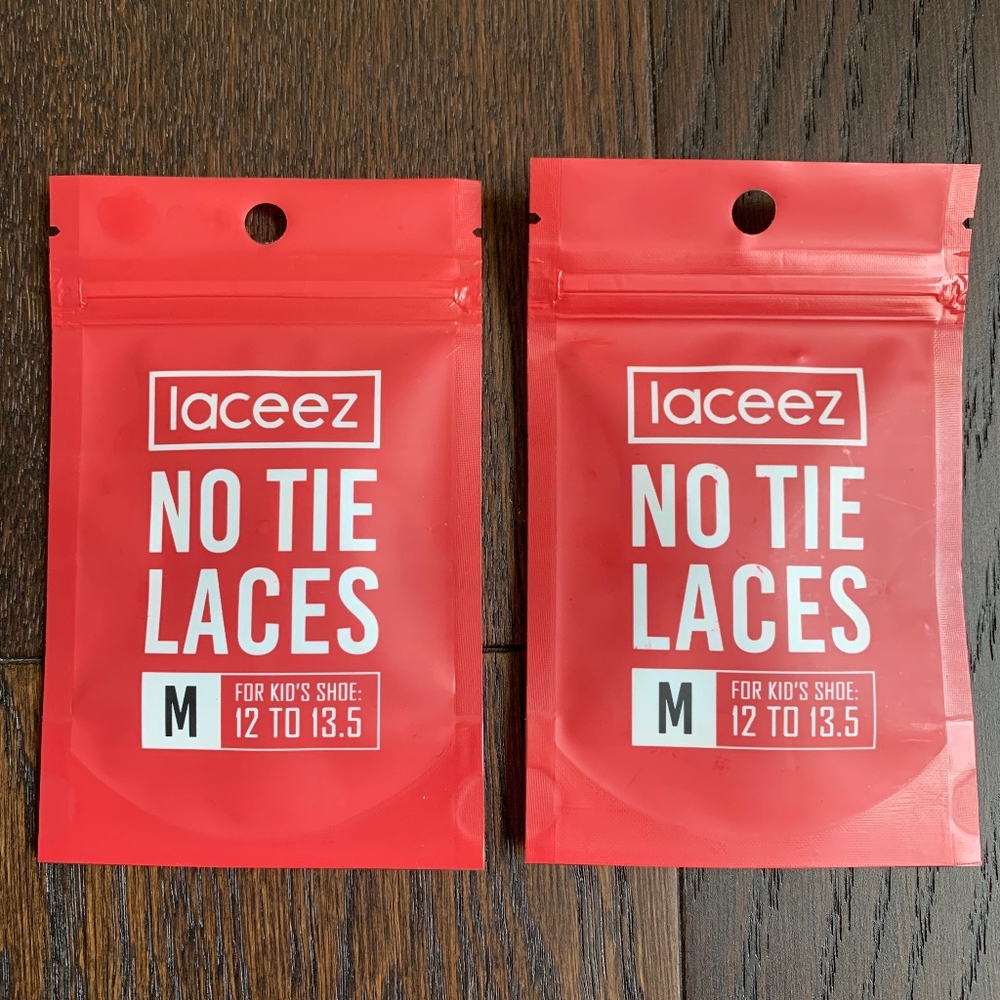 laceez No Tie Laces - Size M (Medium) Fits 12-13.5